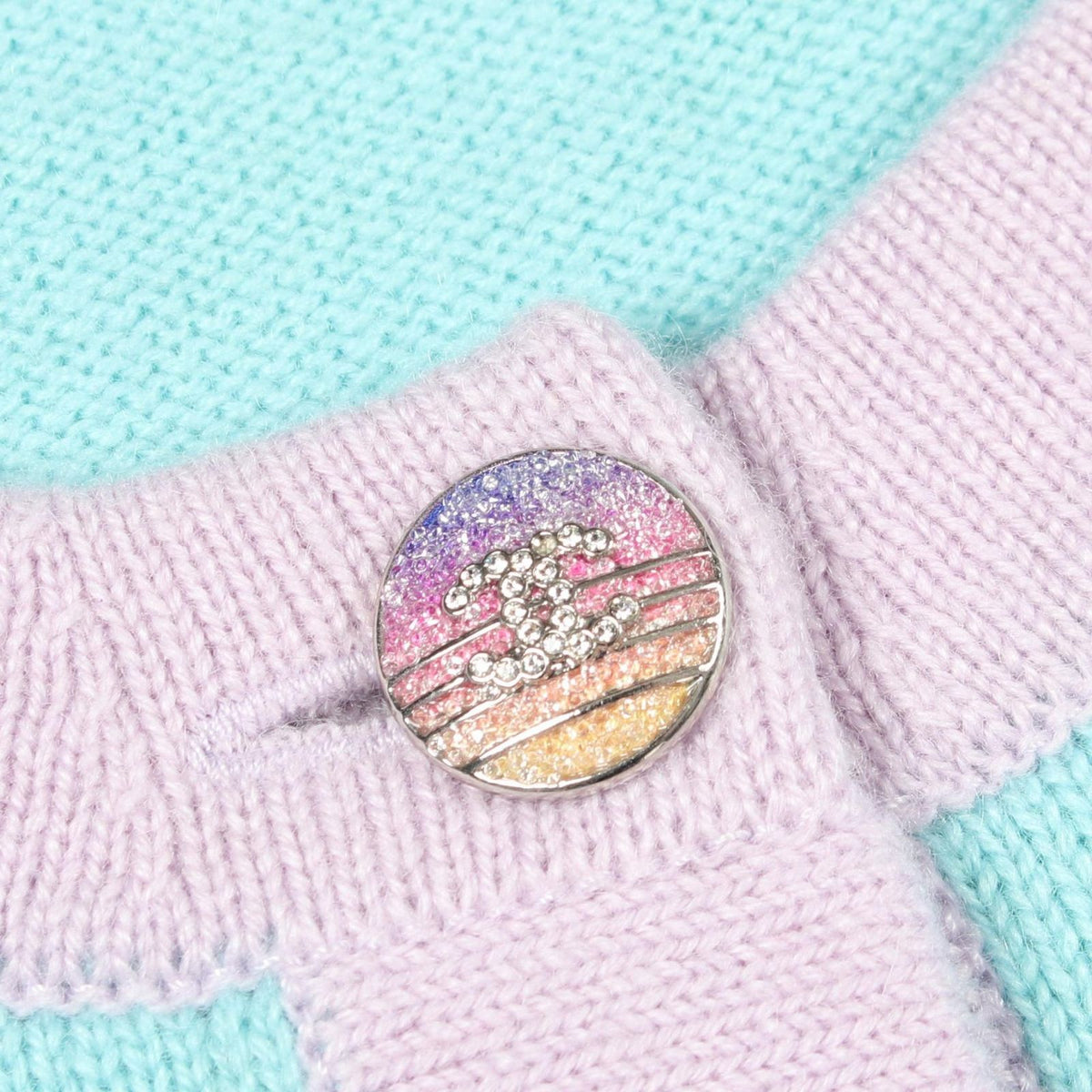 Chanel Cardigan CC Logo Button Cashmere — view 6