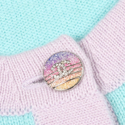 Chanel Cardigan CC Logo Button Cashmere — view 6