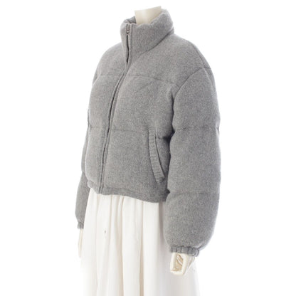 Prada Wool Cashmere Down Jacket Gray 38 — view 2