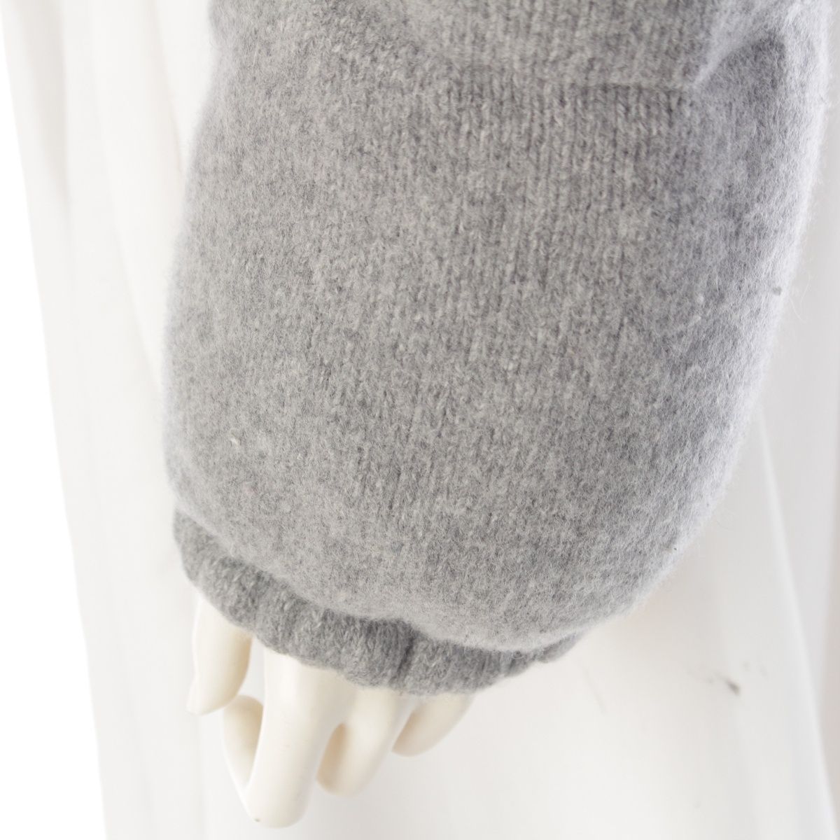 Prada Wool Cashmere Down Jacket Gray 38 — view 7