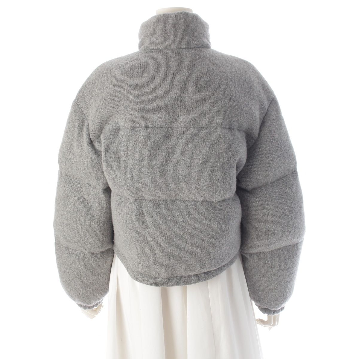 Prada Wool Cashmere Down Jacket Gray 38 — view 4