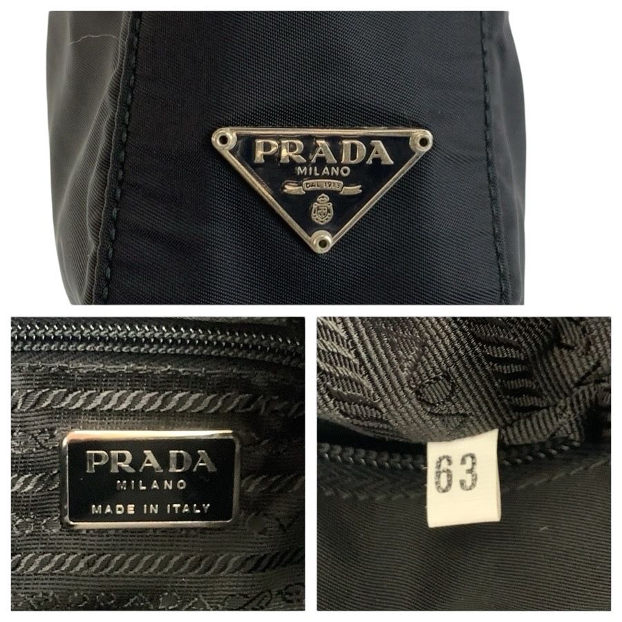 Prada Tessuto Black Nylon Shoulder Bag — view 3