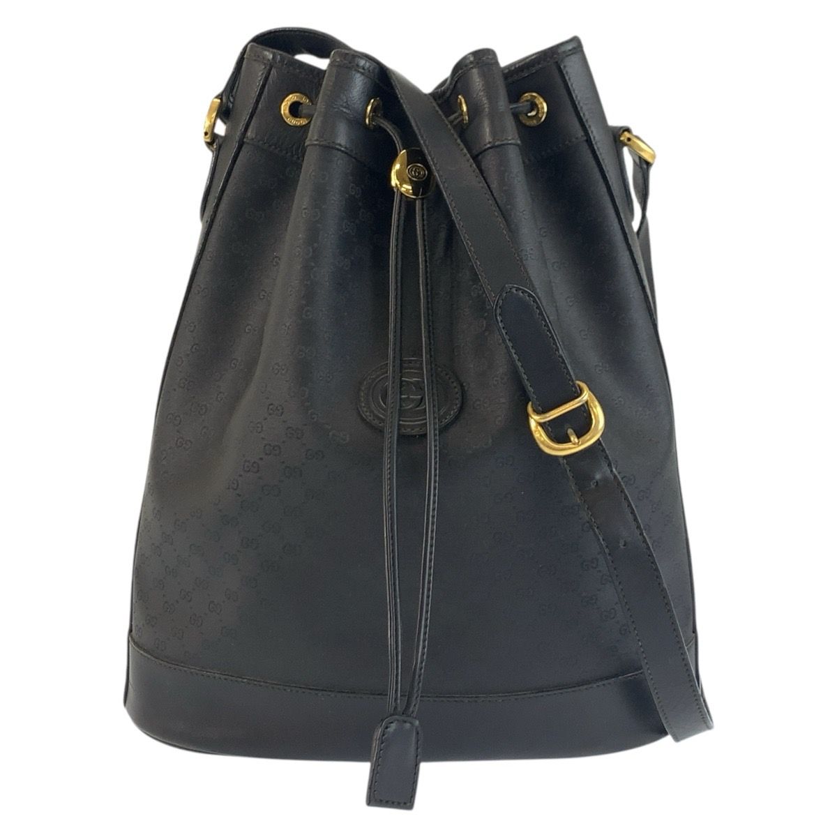 Prada Vintage Micro GG Black Supreme Canvas 001 115 Shoulder Bag
