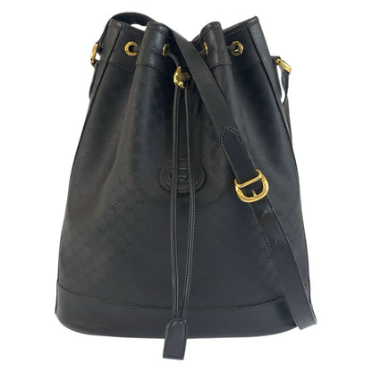 Prada Vintage Micro GG Black Supreme Canvas 001 115 Shoulder Bag