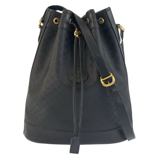 Prada Vintage Micro GG Black Supreme Canvas 001 115 Shoulder Bag