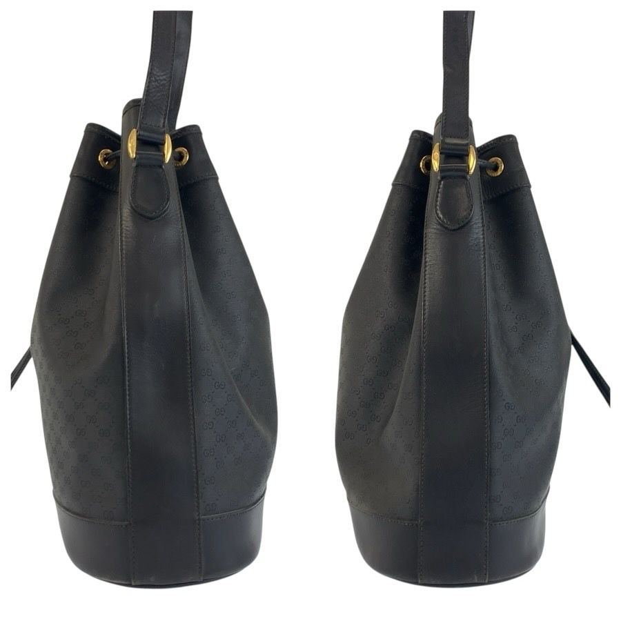 Prada Vintage Micro GG Black Supreme Canvas 001 115 Shoulder Bag — view 8