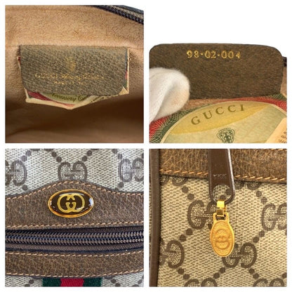 Gucci Vintage Sherry Line GG Supreme Canvas Shoulder Bag Pochette — view 3