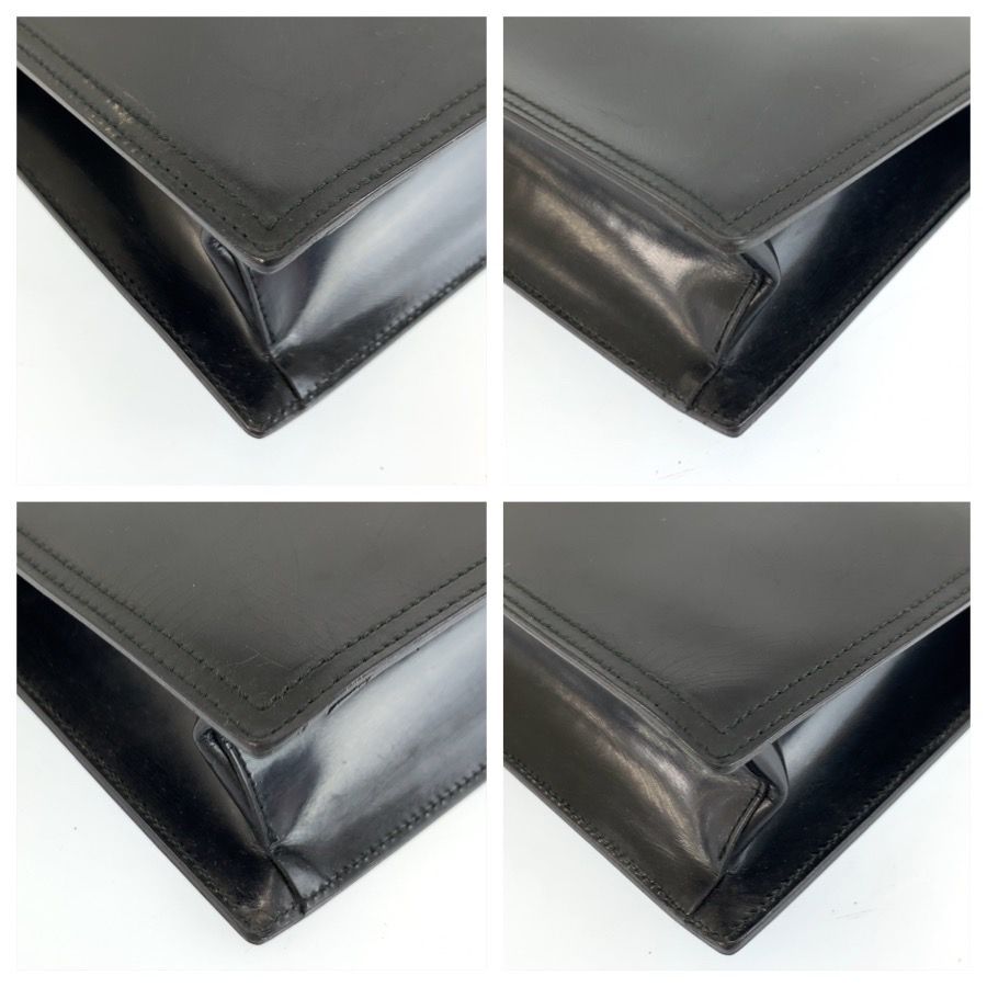 Prada Black Silver Patent Tote Bag — view 5