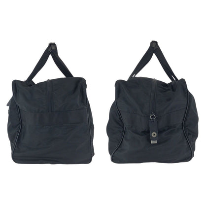 Prada Tessuto Saffiano Black Nylon Leather Boston Bag — view 8