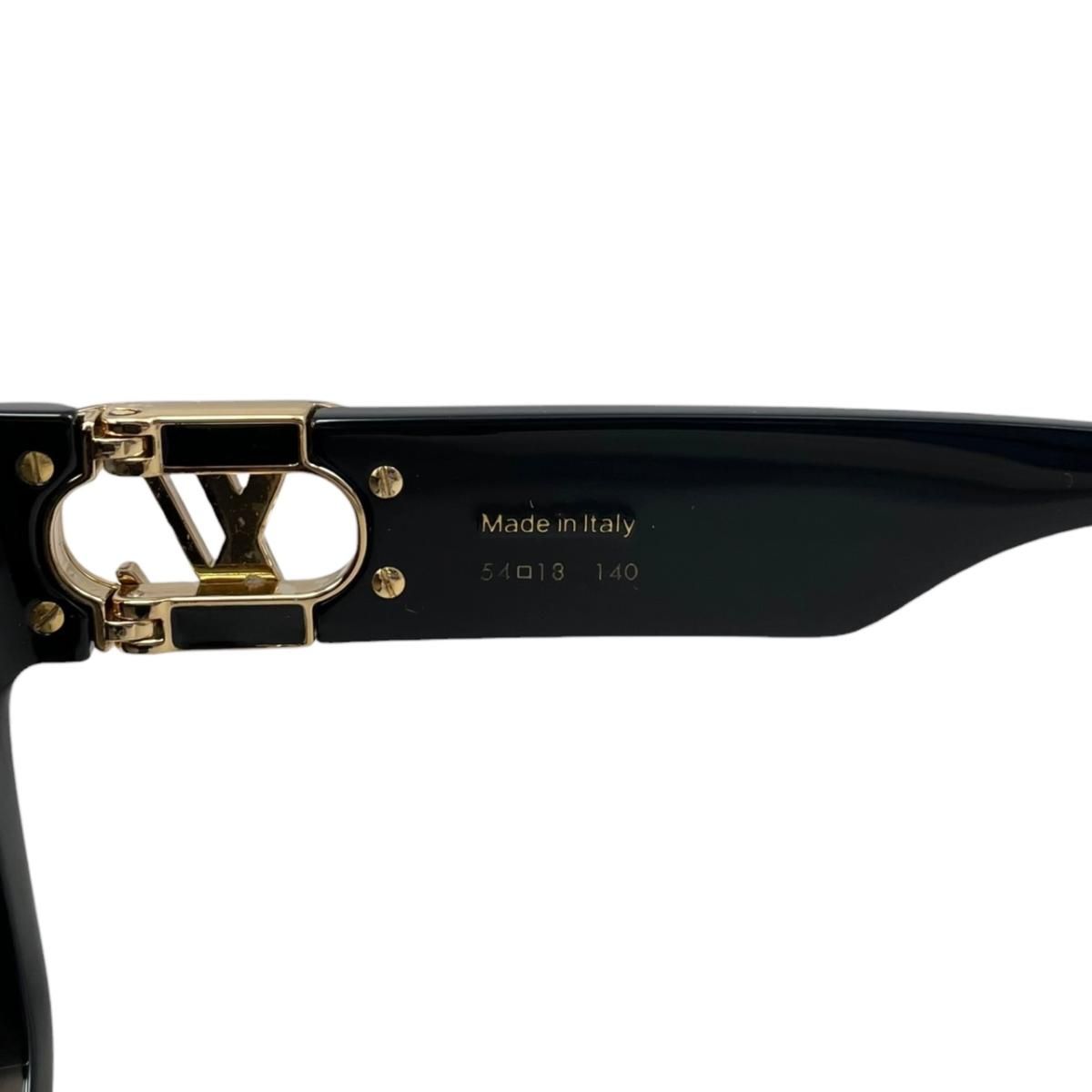 Louis Vuitton Sunglasses LV Link Square LV Logo Black Gold Eyewear — view 8