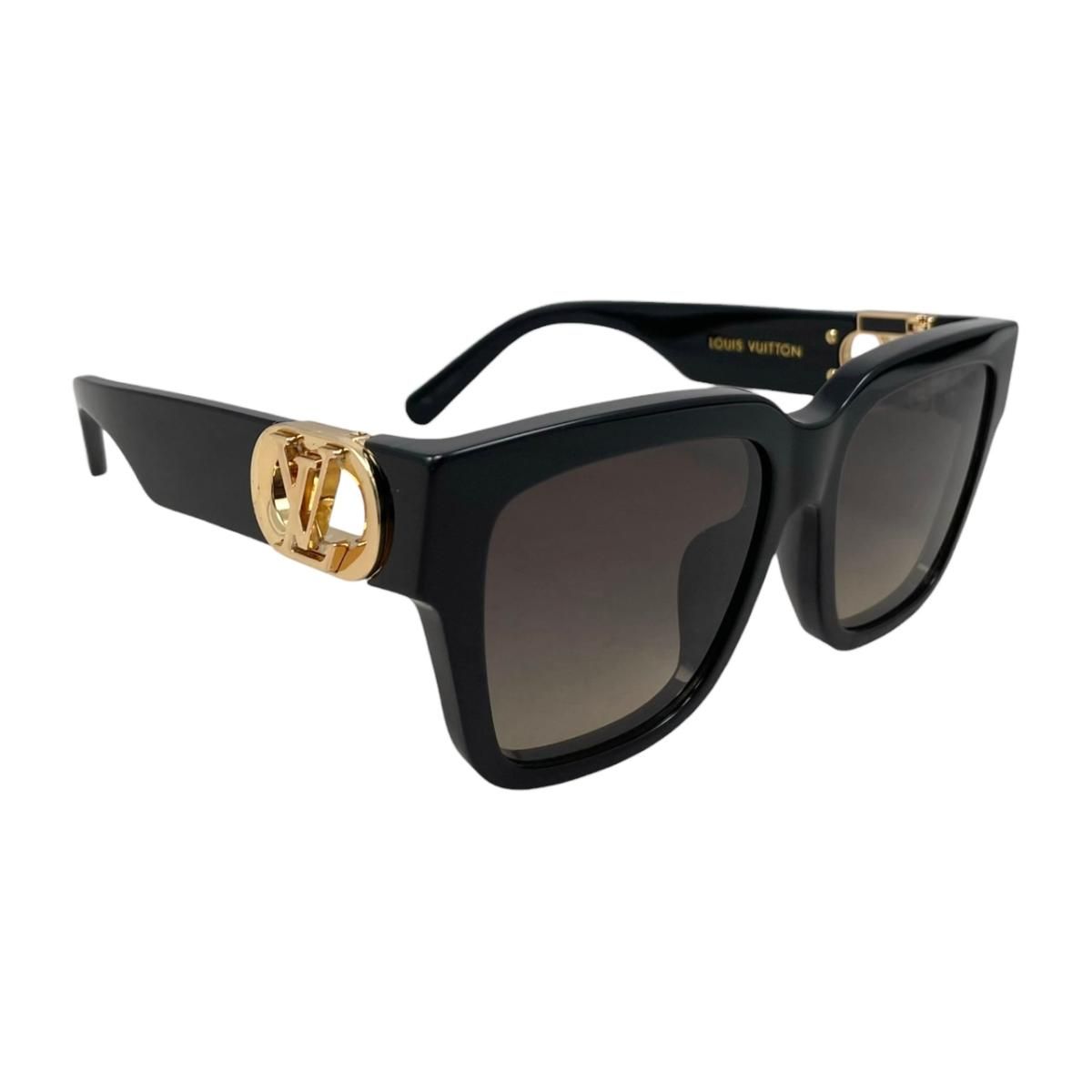 Louis Vuitton Sunglasses LV Link Square LV Logo Black Gold Eyewear — view 2