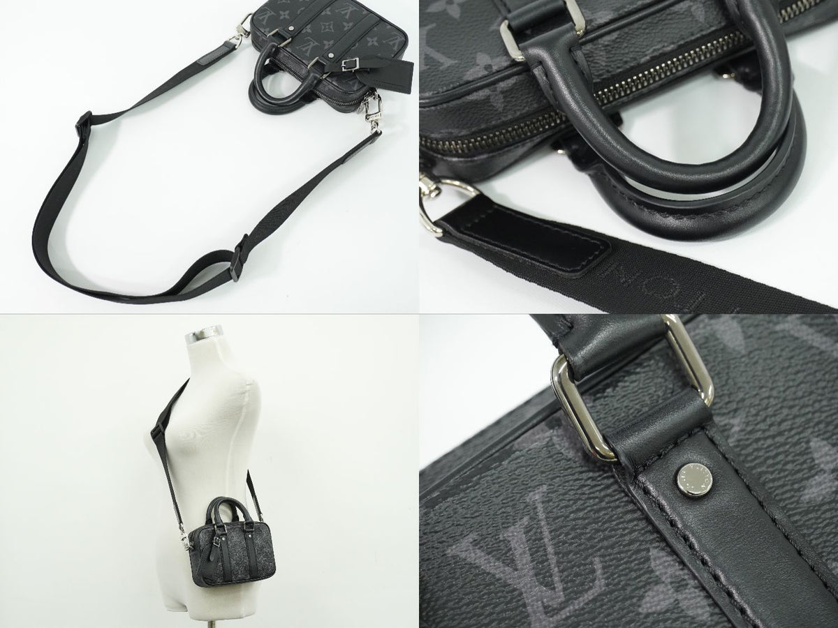 Louis Vuitton LV Nano Porte Documents Voyage Monogram Eclipse 2-Way Shoulder Bag — view 6