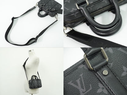 Louis Vuitton LV Nano Porte Documents Voyage Monogram Eclipse 2-Way Shoulder Bag — view 6