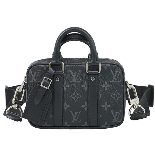 Louis Vuitton LV Nano Porte Documents Voyage Monogram Eclipse 2-Way Shoulder Bag