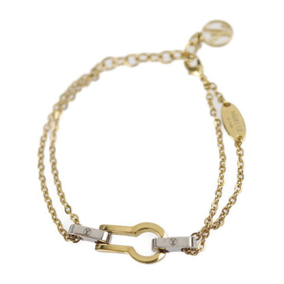 Louis Vuitton Bracelet Cellule Gold Silver Metal