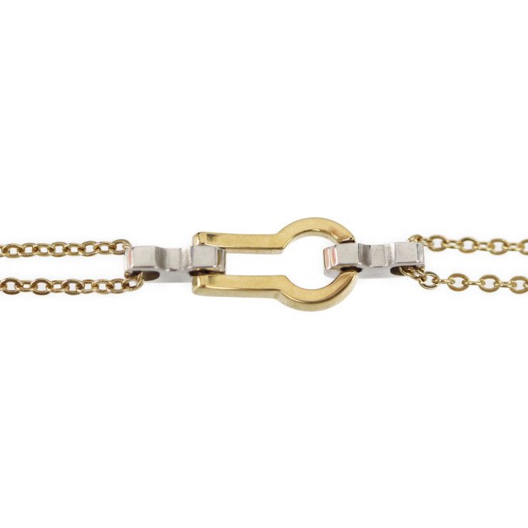 Louis Vuitton Bracelet Cellule Gold Silver Metal — view 2