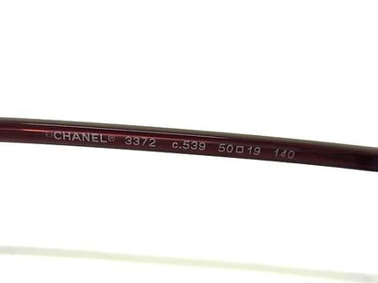 Chanel Sunglasses CC Logo Bordeaux Lens Clear Blue Acetate Eyewear — view 5