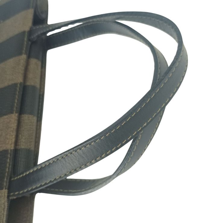 Fendi Tote Pecan 279 068 Brown Black Leather Vintage 2-Way Backpack Gold — view 6