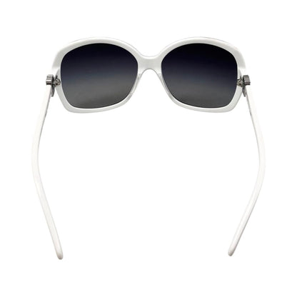 Chanel Sunglasses CC Logo Black White Eyewear — view 4