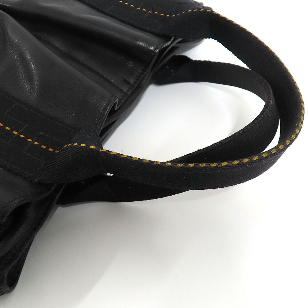 Hermes Caravan Horizontal PM Black Voderma Silver Handbag — view 6