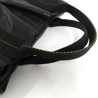 Hermes Caravan Horizontal PM Black Voderma Silver Handbag — view 6