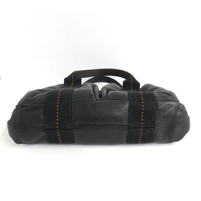 Hermes Caravan Horizontal PM Black Voderma Silver Handbag — view 5