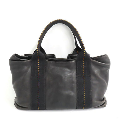 Hermes Caravan Horizontal PM Black Voderma Silver Handbag — view 4