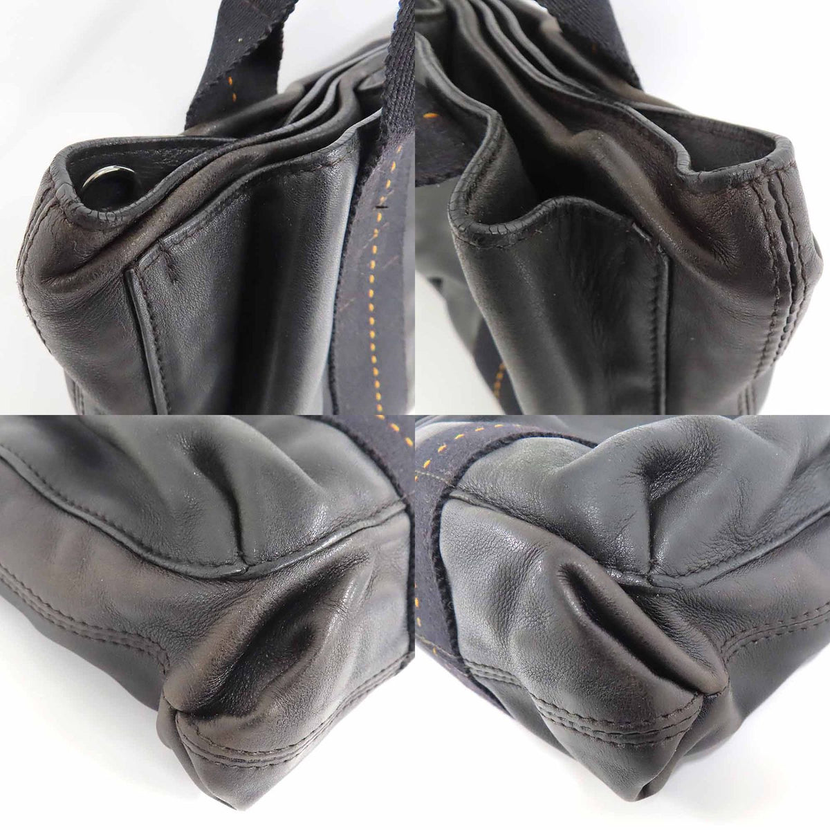 Hermes Caravan Horizontal PM Black Voderma Silver Handbag — view 7