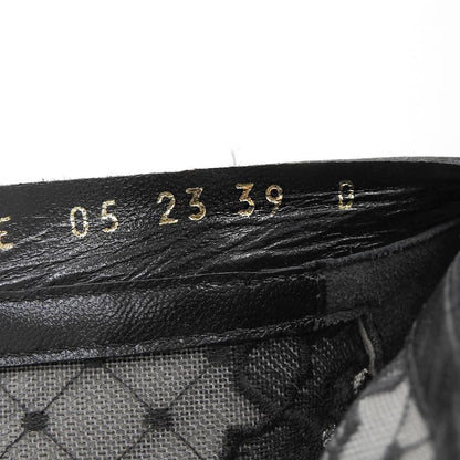 Dior Lace Embroidery Back Zip Up Boots Shoes Black Naughtily-d 39 — view 6