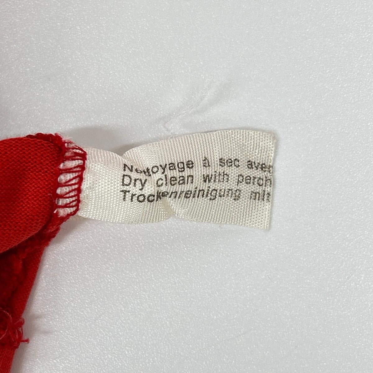 Celine Red Vintage Triomphe Embroidery Long Sleeve Polo — view 4