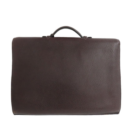 Hermes Sac A Depeches 41 Brown Togo Gold Document — view 4