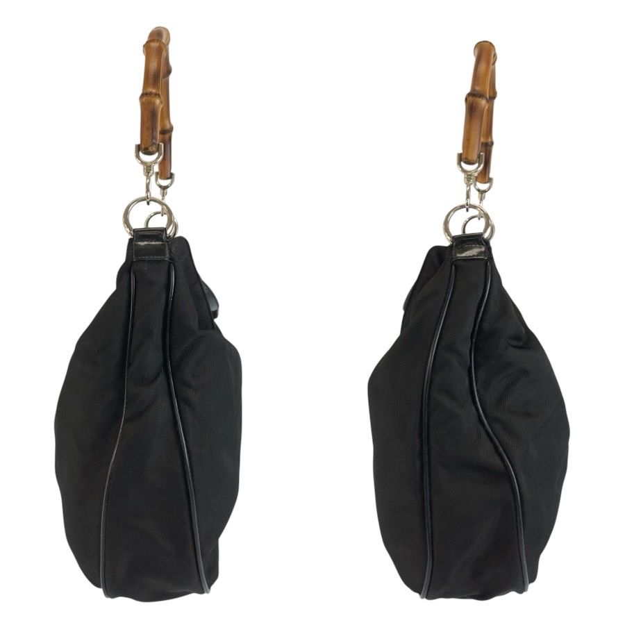 Gucci Bamboo Black Silver Nylon 001 5 2-Way Shoulder Bag — view 7