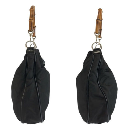 Gucci Bamboo Black Silver Nylon 001 5 2-Way Shoulder Bag — view 7