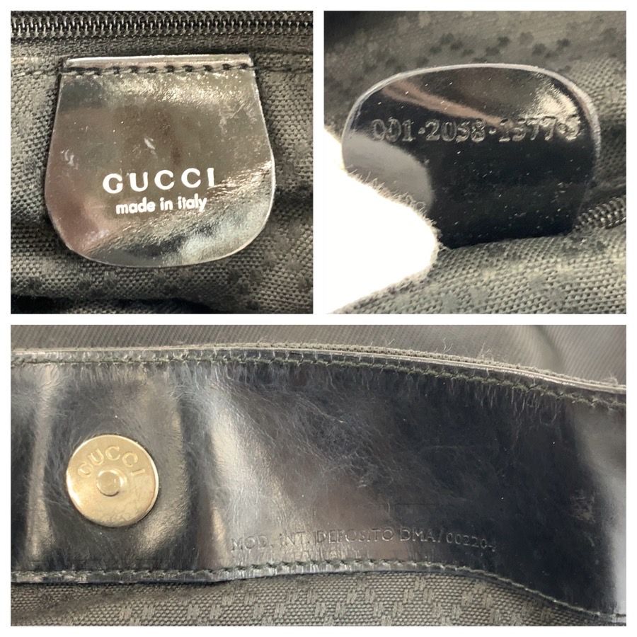 Gucci Bamboo Black Silver Nylon 001 5 2-Way Shoulder Bag — view 3