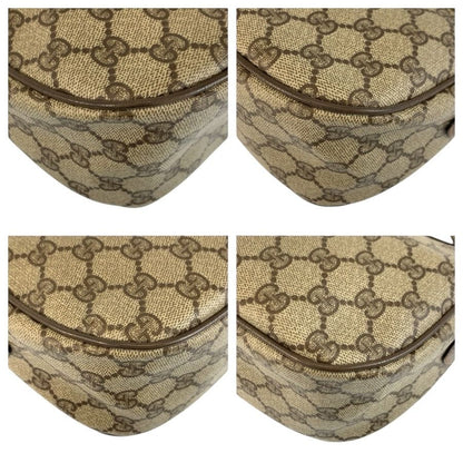 Gucci Vintage Sherry Line Beige GG Supreme Canvas Shoulder Bag Pochette — view 4