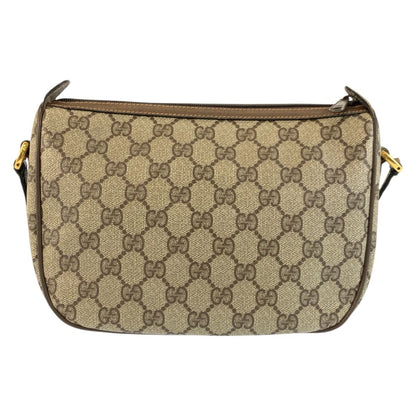 Gucci Vintage Sherry Line Beige GG Supreme Canvas Shoulder Bag Pochette — view 2