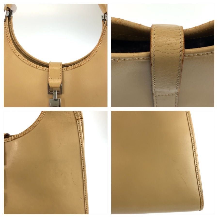Gucci Jackie Beige Leather 002 Shoulder Bag — view 7