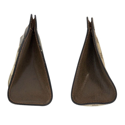 Gucci Vintage Sherry Line Beige GG Supreme Canvas Clutch Bag — view 6
