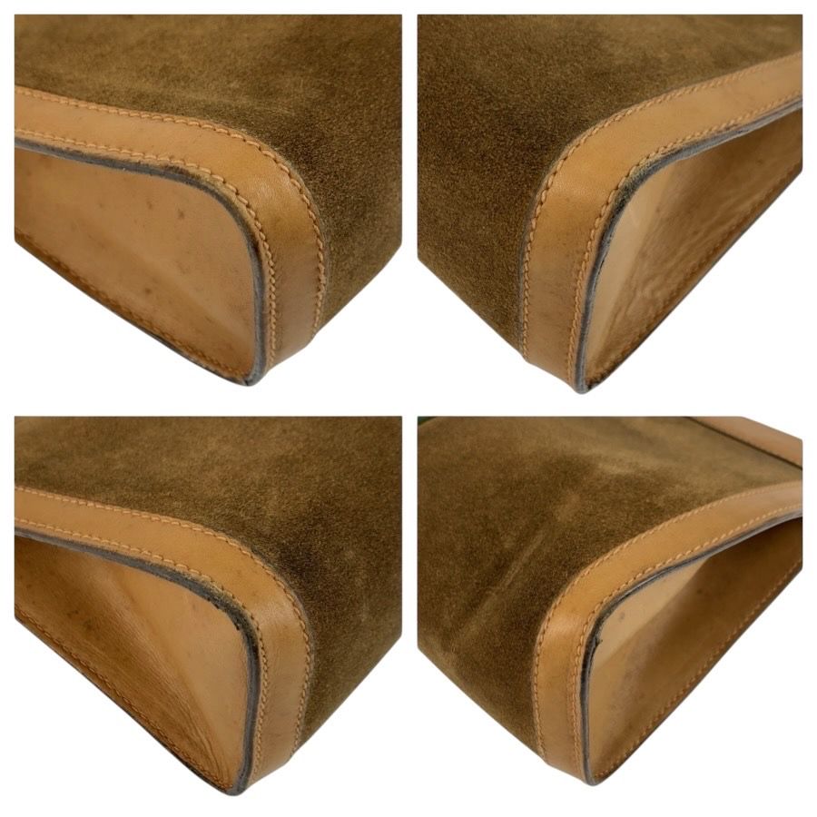 Gucci Vintage Sherry Line Brown Camel 67 014 Clutch Bag — view 4