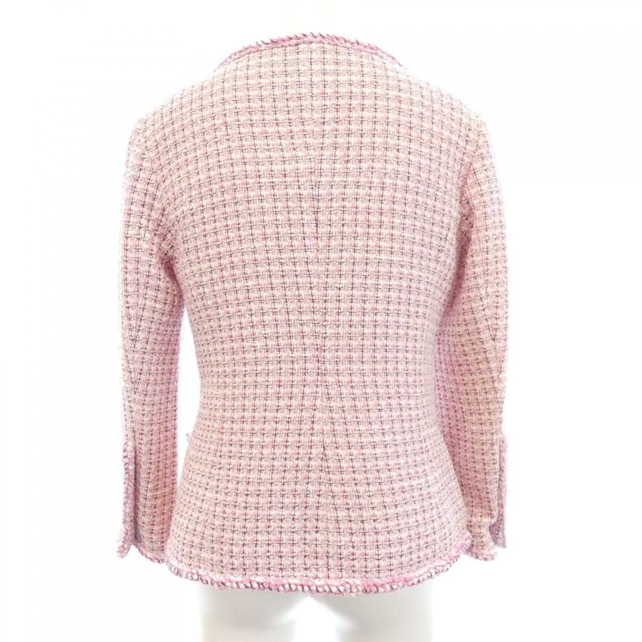 Chanel Collarless Jacket Pink — view 2