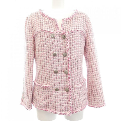 Chanel Collarless Jacket Pink