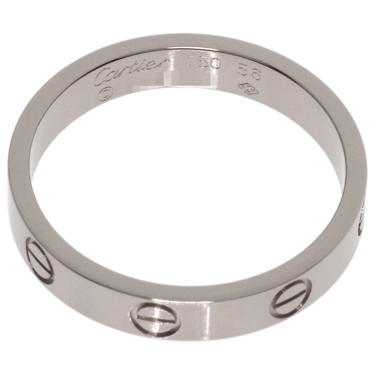 Cartier Mini Love Ring 56 18K White Gold — view 4