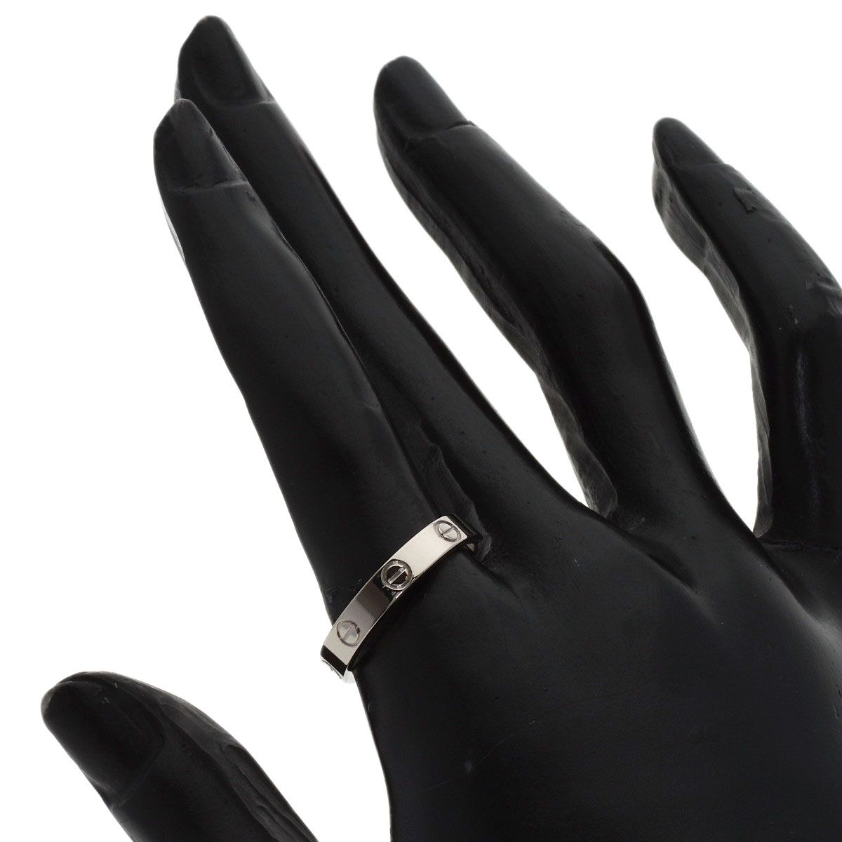 Cartier Mini Love Ring 56 18K White Gold — view 5