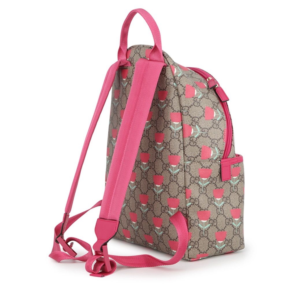 Gucci Backpack GG Supreme Flower Print Children Kids Kim Seungyoung — view 2