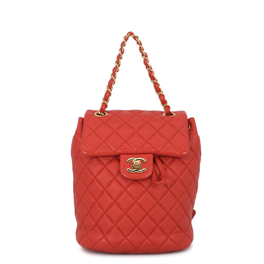 Chanel Backpack Quilted CC Logo Lambskin