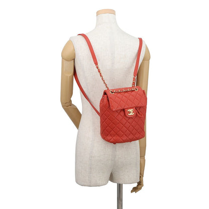 Chanel Backpack Quilted CC Logo Lambskin — view 4