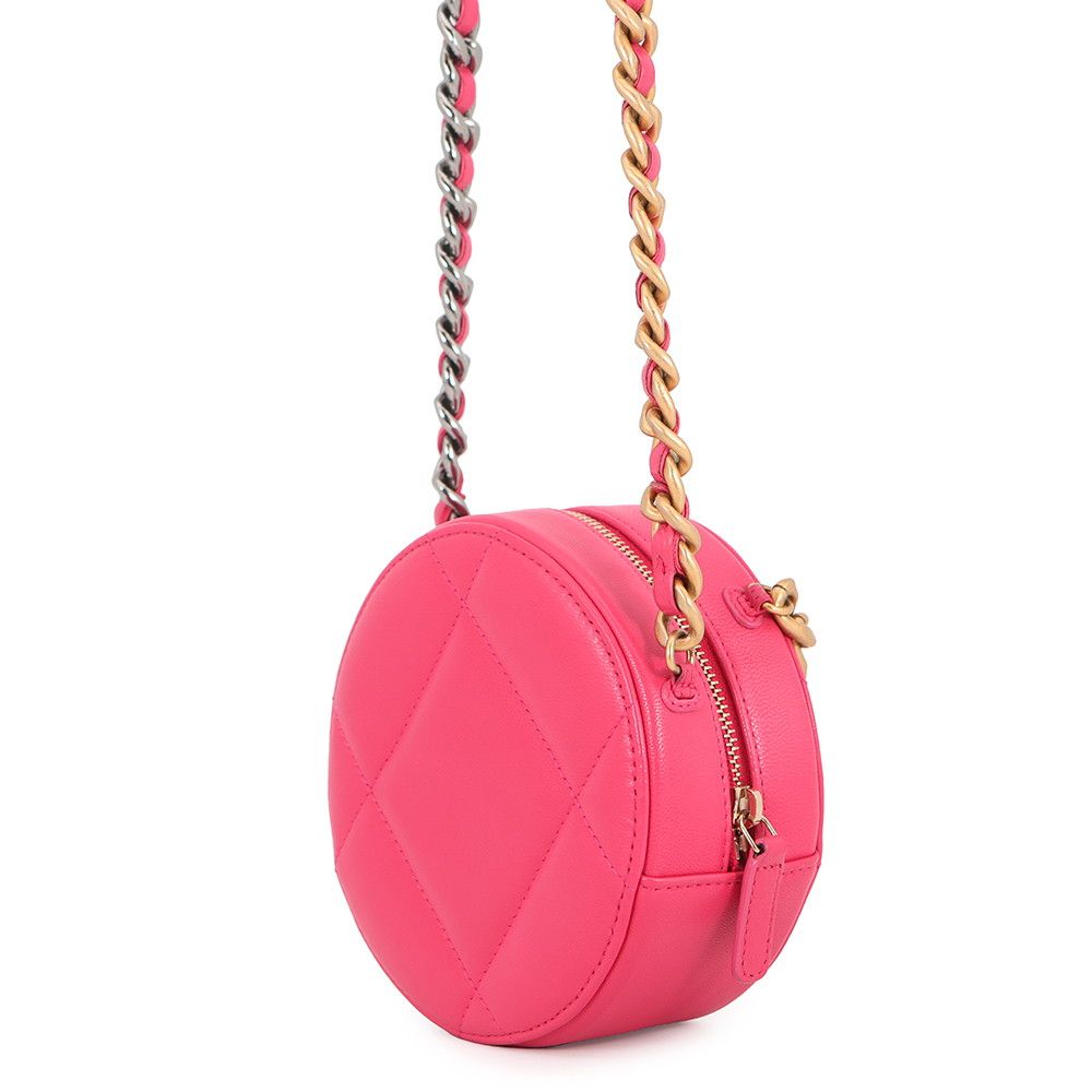 Chanel Chain Shoulder Bag 19 Quilted CC Logo Lambskin — view 2