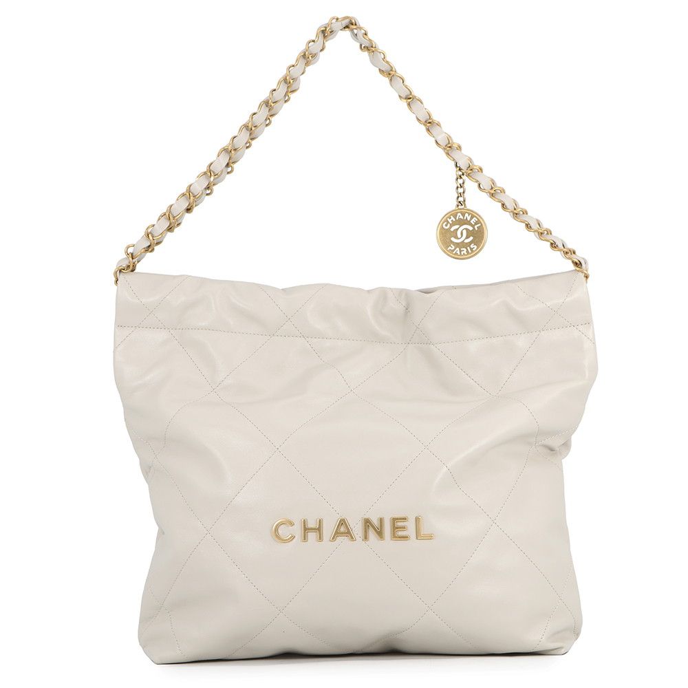 Chanel Handbag 22 Quilted Small Shiny Calfskin