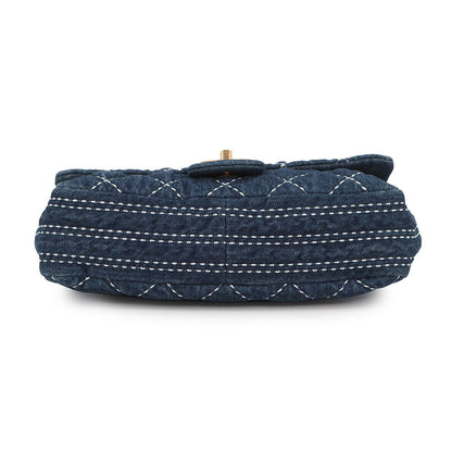 Chanel Chain Shoulder Bag CC Logo Quilted Single Flap Denim — view 3