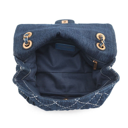 Chanel Chain Shoulder Bag CC Logo Quilted Single Flap Denim — view 6
